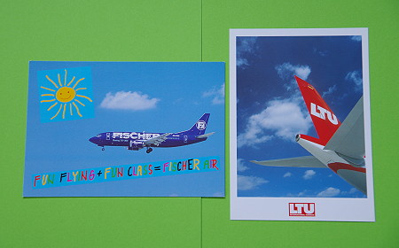 LTU & Fischer Postcards